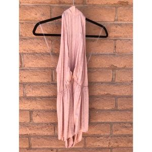 Diamond Embossed Mock Neck Romper